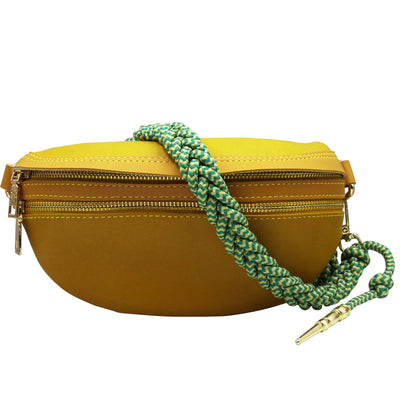 Rope Knot Chest Bag - Yellow