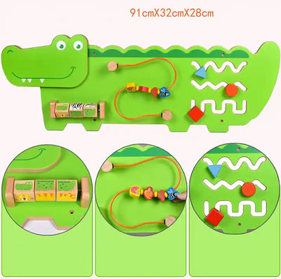 Jeronimo - Wooden Wall Activity Crocodile