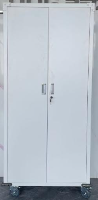 2 Door Steel Cabinet with Wheels