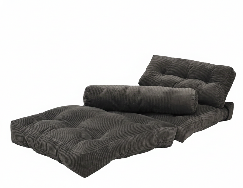 Foldable Chair Bed - Grey - Finery