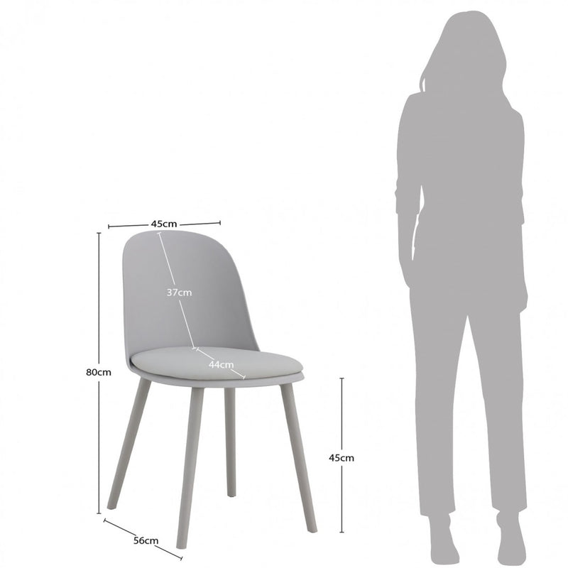 Oslo Chair - Grey - Finery