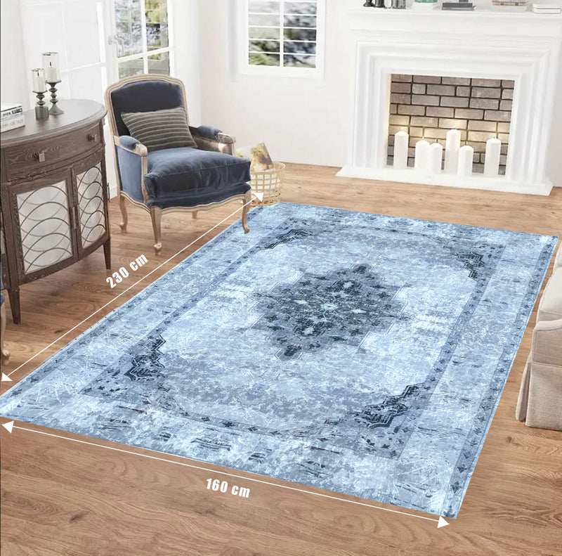 Tromso Velvet Print Carpet - Fine Living