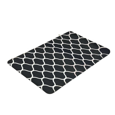 FlowEase- Black - Rectangle Bath Mat - 40*60cm