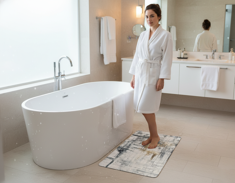 Silky Steps - Rectangle Bath Mat -60*90cm