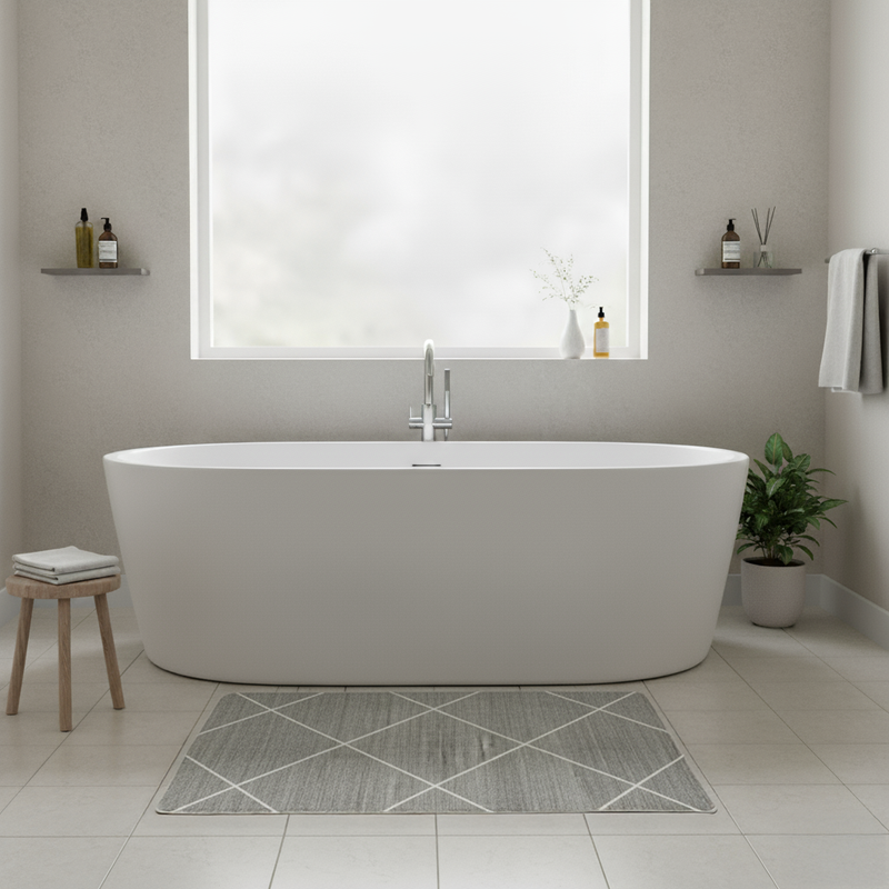 Ellipse - Rectangle Bath Mat - 80*100cm