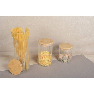 Pantry Gem Jar with Bamboo Lid