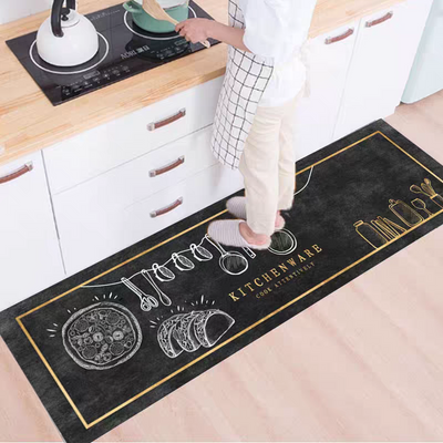 Non - Slip Whisk Kitchen Mat 40*120cm