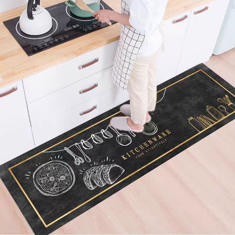 Non - Slip Whisk Kitchen Mat 40*120cm