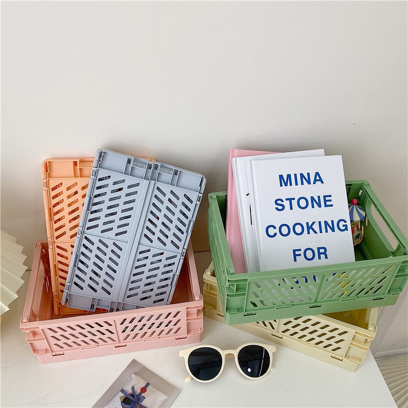 Fine Living Folding Crate Large Grey