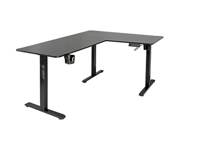 FlexiCorner Height Adjustable Desk - Black - Fine Living