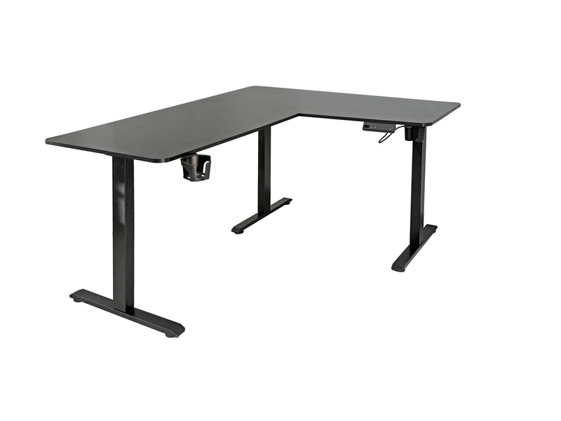 FlexiCorner Height Adjustable Desk - Black - Fine Living