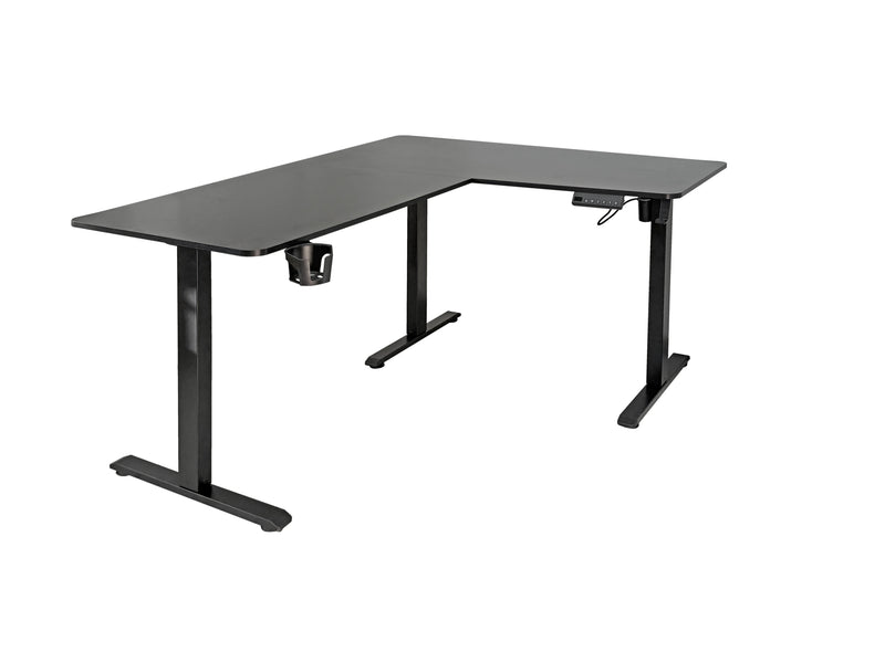 FlexiCorner Height Adjustable Desk - Black - Fine Living