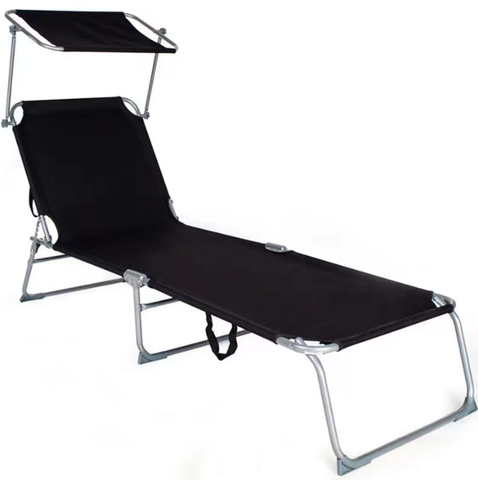 Sun Lounge Chair - Black - Finery