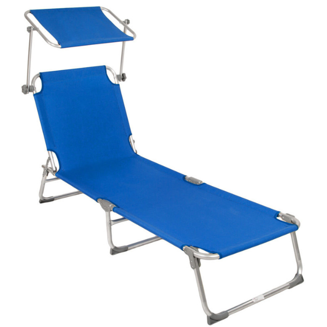 Sun Lounge Chair - Blue - Finery