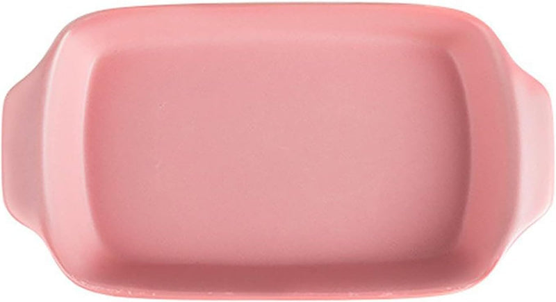 Fine Living Rectangular Ceramic Dish - Pink