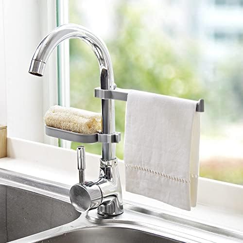 Fine Living - Kitchen Towel and Sponge Holder - White