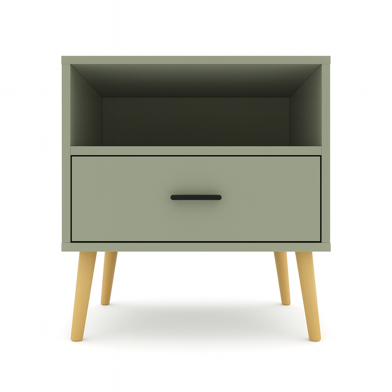 Oriana 1 Drawer with Shelf Side Table - Mias Home