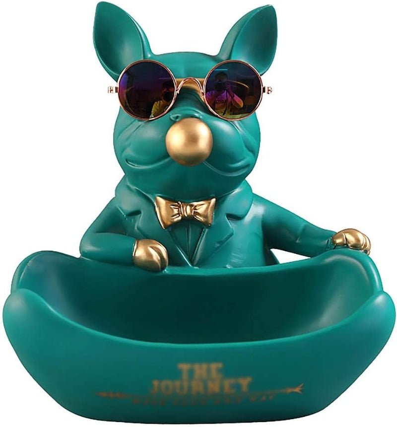 Bulldog with Mini Bowl-Green