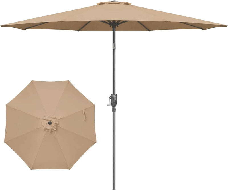 Solar Powered Tilt Outdoor Umbrella