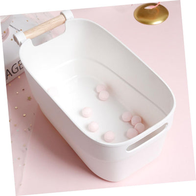 Elegance Storage Basket - L - White - Fine Living