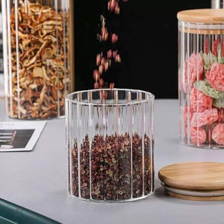 Pantry Gem Jar with Bamboo Lid - 90 x 100mm