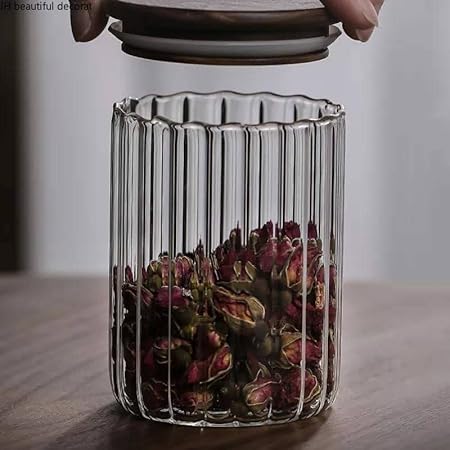 Pantry Gem Jar with Bamboo Lid - 90 x 100mm