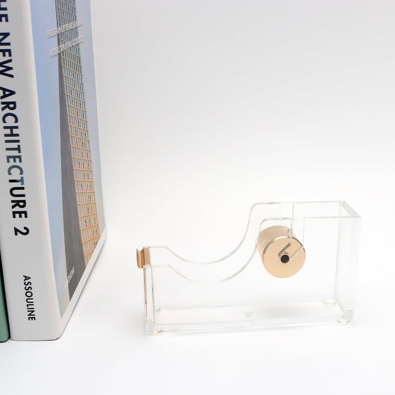 Acrylic Sellotape Holder - Gold