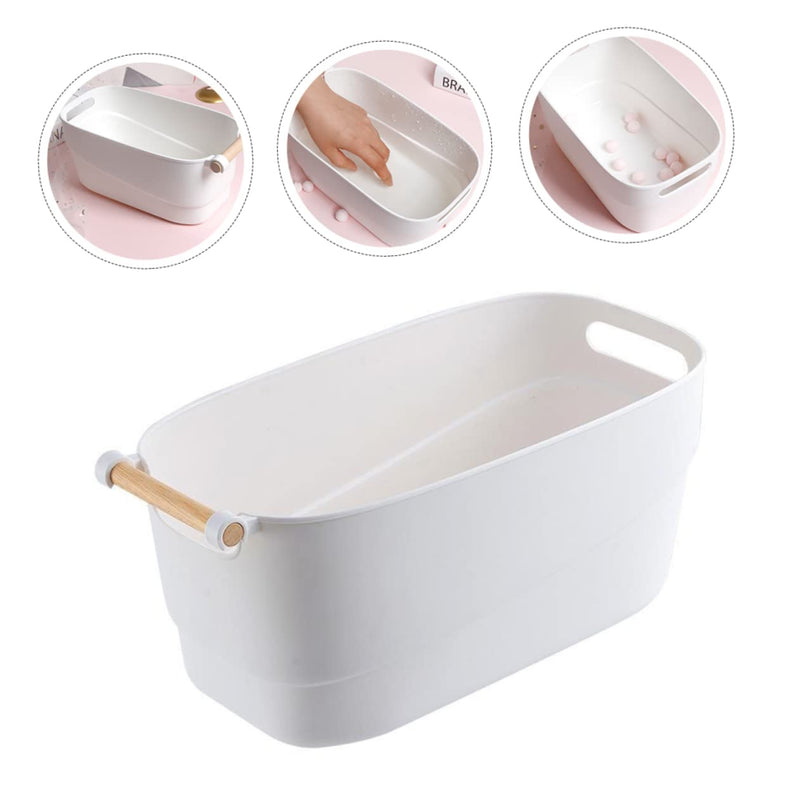 Elegance Storage Basket - L - White - Fine Living