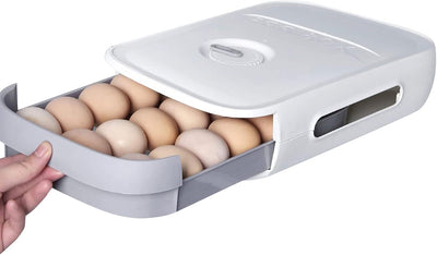 Long Lasting Egg Tray - White/Grey