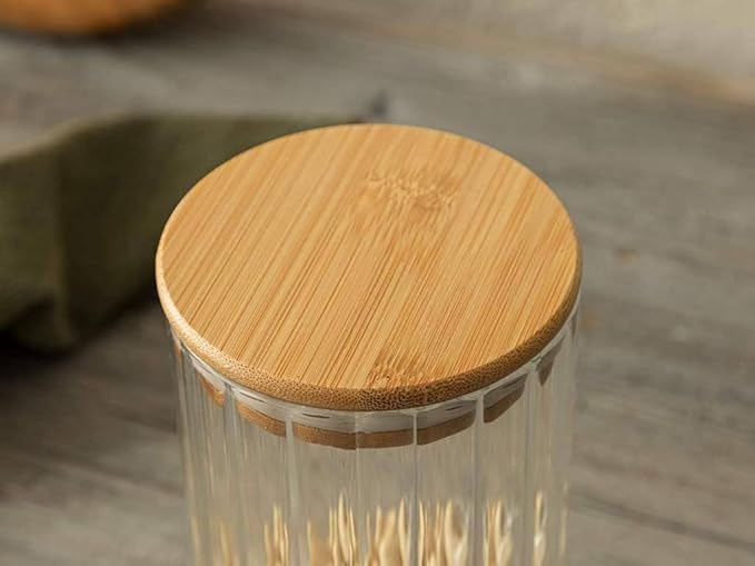 Pantry Gem Jar with Bamboo Lid - 90 x 100mm