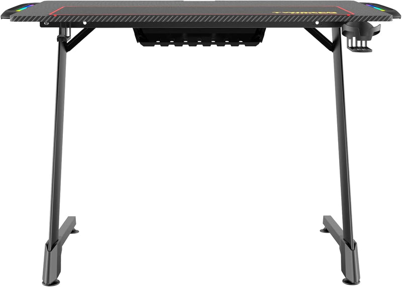 CyberGlow LED Light Gaming Desk - Fine Living