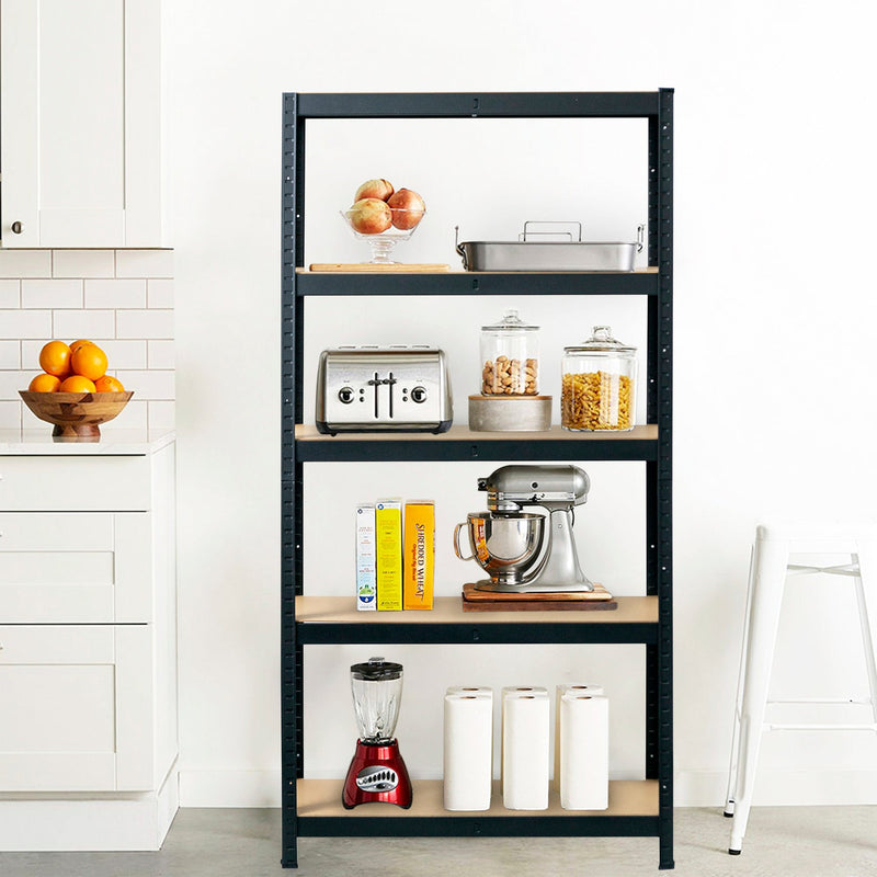 Fine Living - 5 Layer Shelf Matt Black - 2pc set