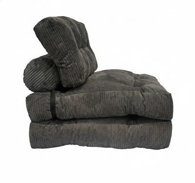 Foldable Chair Bed - Grey - Finery