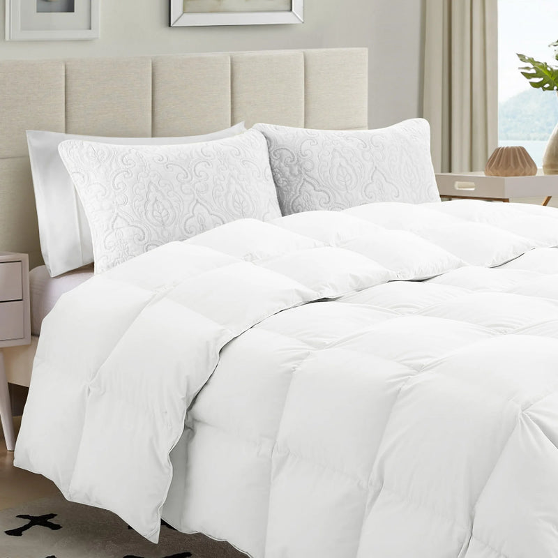 Goose Feather Down Comforter - Super King - Fine Living