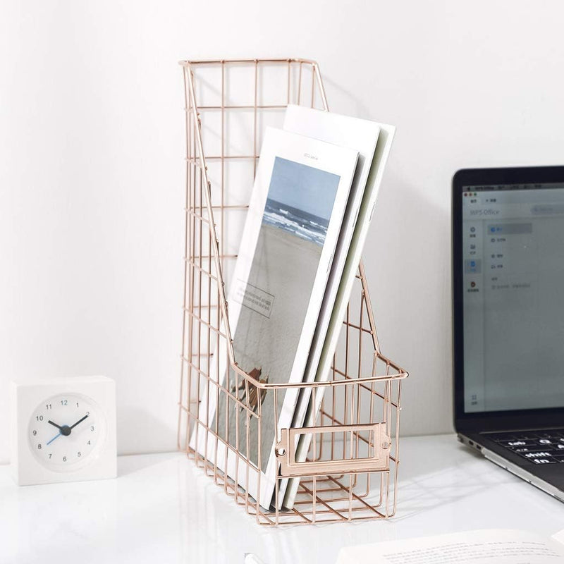 Fine Living File Holder - Gold