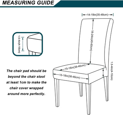 Velvet Dining Chair Cover - Light Grey