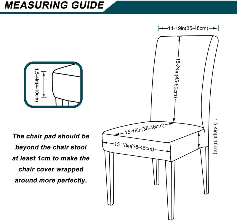 Velvet Dining Chair Cover - Light Grey