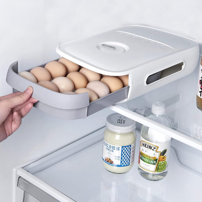 Long Lasting Egg Tray - White/Grey