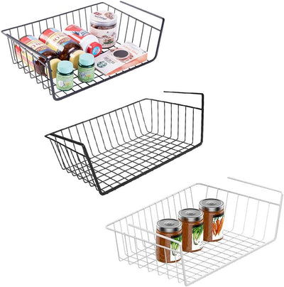 Fine Living Hanging Storage baskets-Black