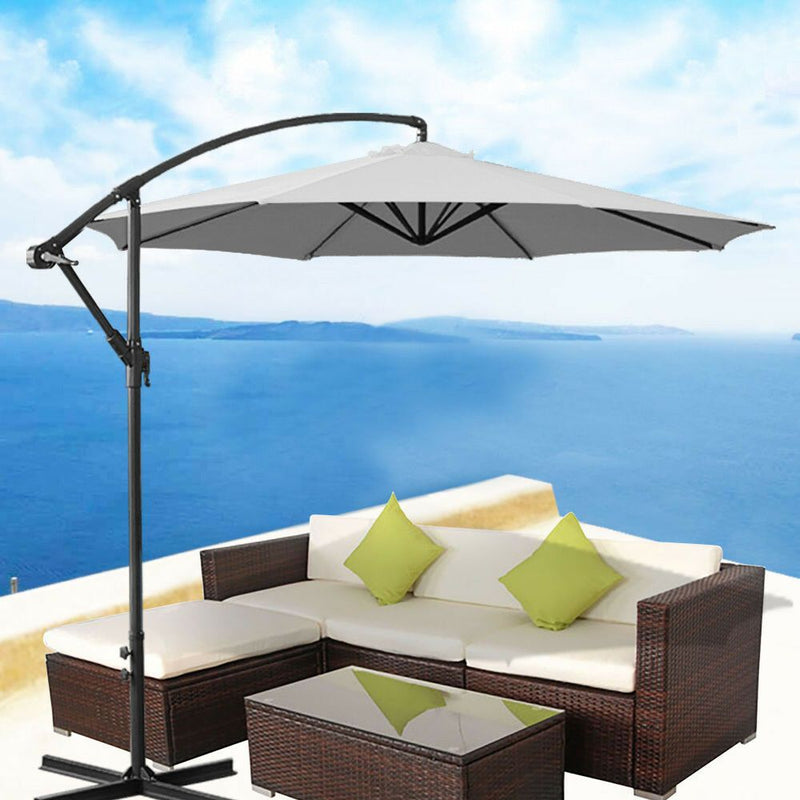 Ibiza Cantilever Umbrella - Grey - Finery