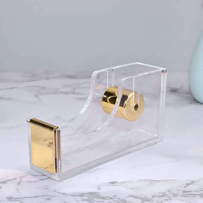 Acrylic Sellotape Holder - Gold