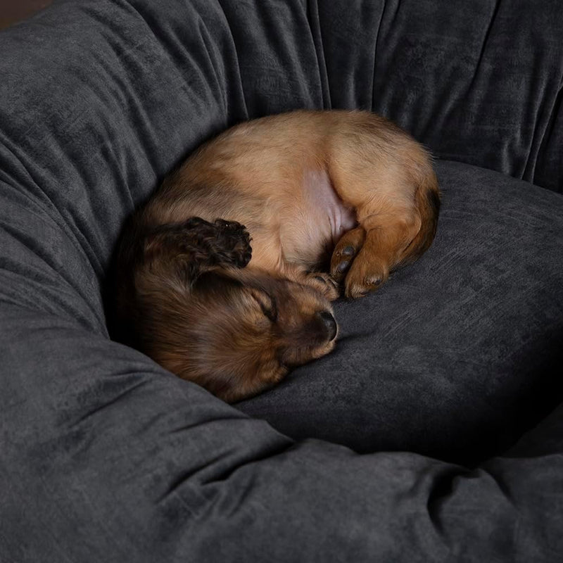 Rockies Plush Pet Bed Grey