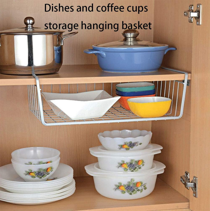 Fine Living Hanging Storage baskets-Black