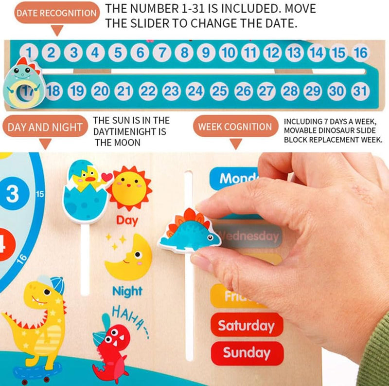 Wooden Busy Board Calendar - Jeronimo