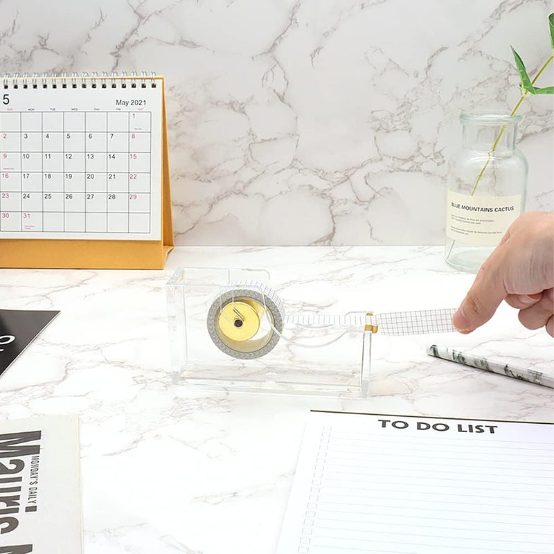 Acrylic Sellotape Holder - Gold