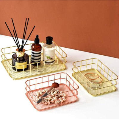 Mental Ovate Wire Rack - Gold