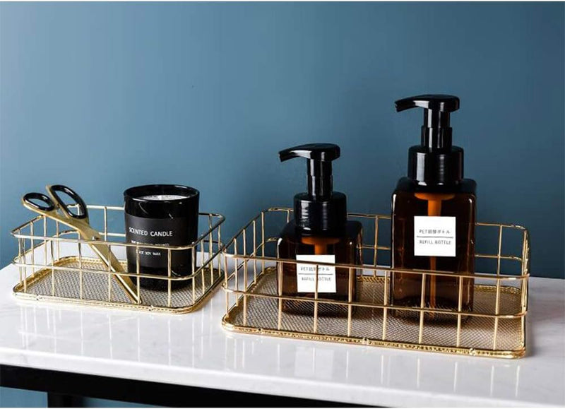 Mental Ovate Wire Rack - Gold