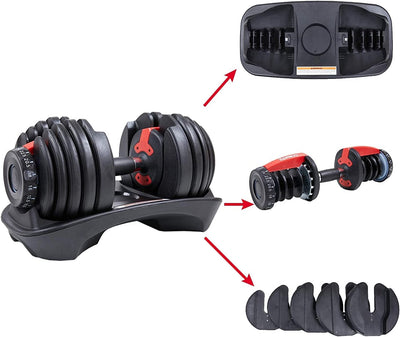 MuscleMax Dumbbell - Black -40kg - Fine Living