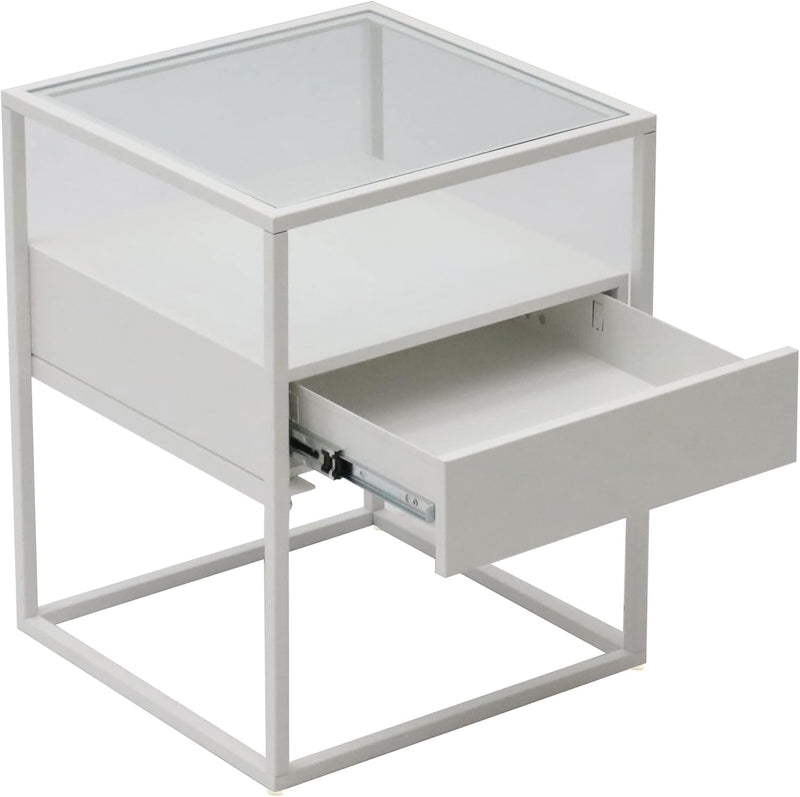 Fine Living Athens Side Table - White - Fine Living