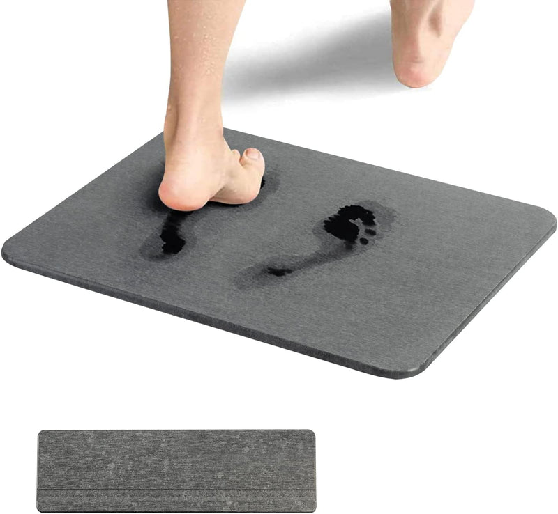 Diatom Mud Bath Mat- Dark Grey